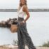 WDIRARA Women’s High Waisted A-Line Button Wrap Denim Jean Skirt Mini Skirt
