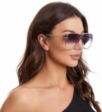 Shine Bright with Premium Rimless Oversized Aviator Sunglasses: The Ultimate Fashion Statement for 2025