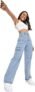 SweatyRocks Women’s High Waist Cargo Jeans Flap Pocket Wide Leg Denim Pants