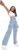 SweatyRocks Women’s High Waist Cargo Jeans Flap Pocket Wide Leg Denim Pants