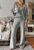 Viottiset Women’s 2 Piece Outfits Casual V Neck Knit Wide Leg Sweater Lounge Set Sweatsuit